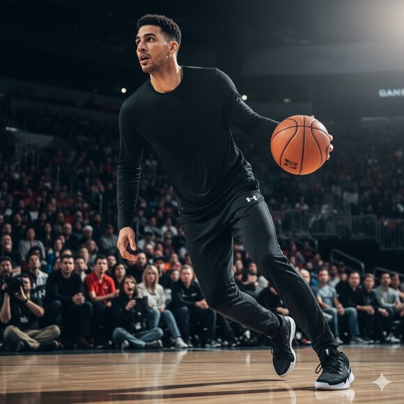 Black Loose Pants/Track Pants: Under Armour  Medium - Picture 6 of 7